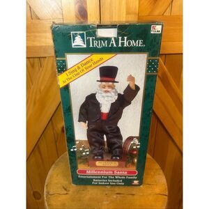 Santa Claus Sing And Dance Figurine 13” Tall Trim A Home Millenium Works (5818)